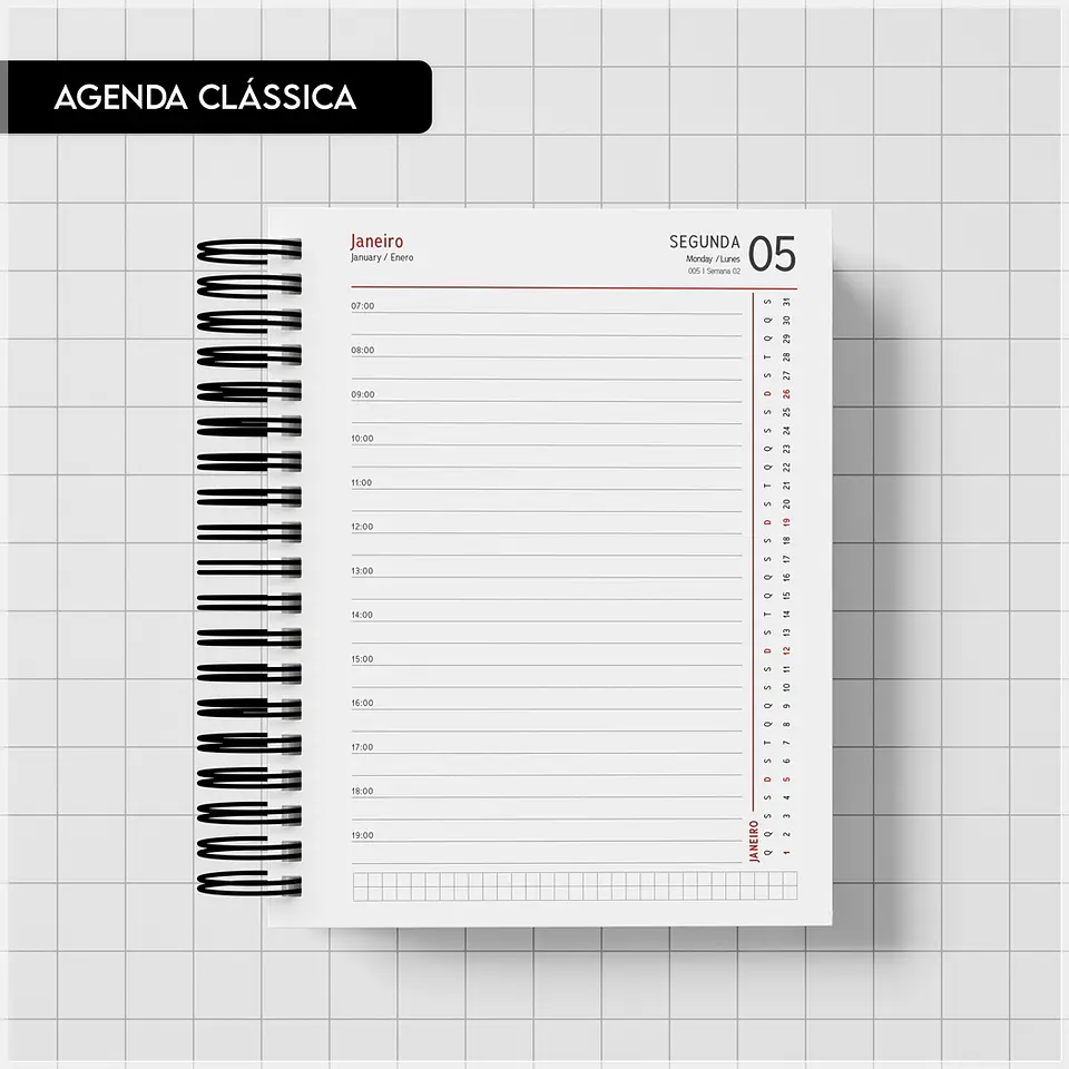 Encadernação - Agenda Clássica 2027 1Dpp 1