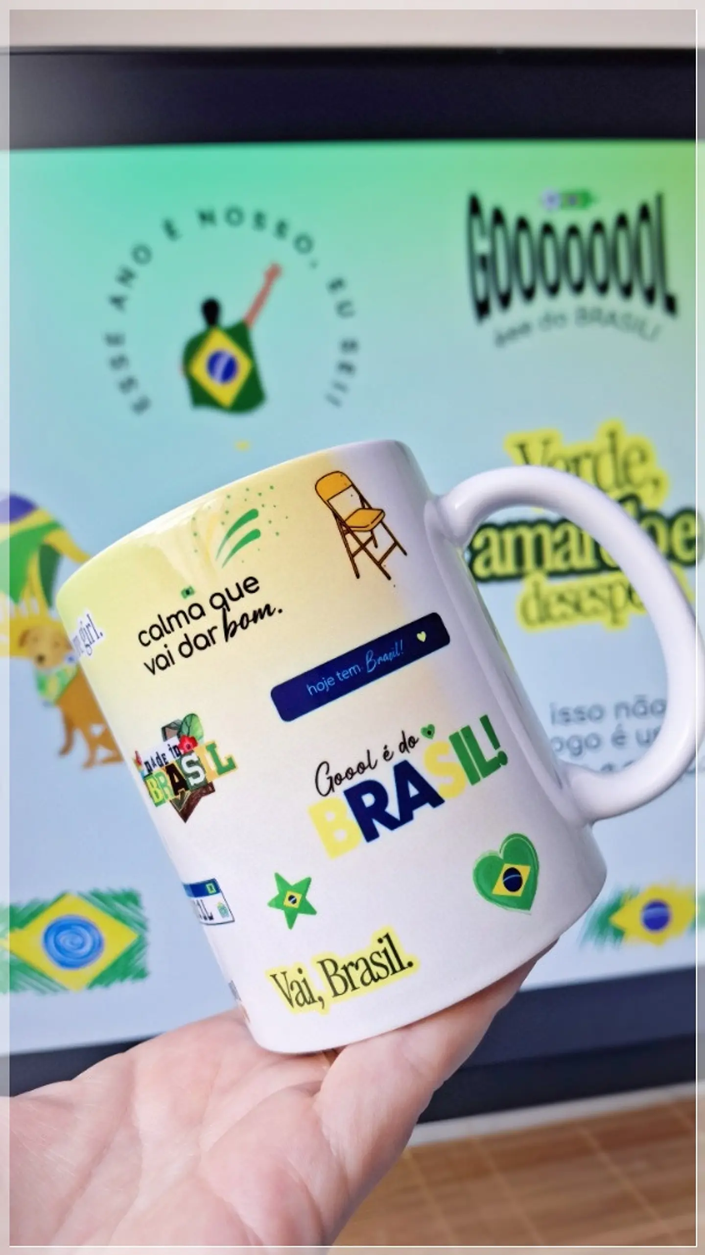 Sublimação Caneca - Copa do Mundo Brasil Core 1