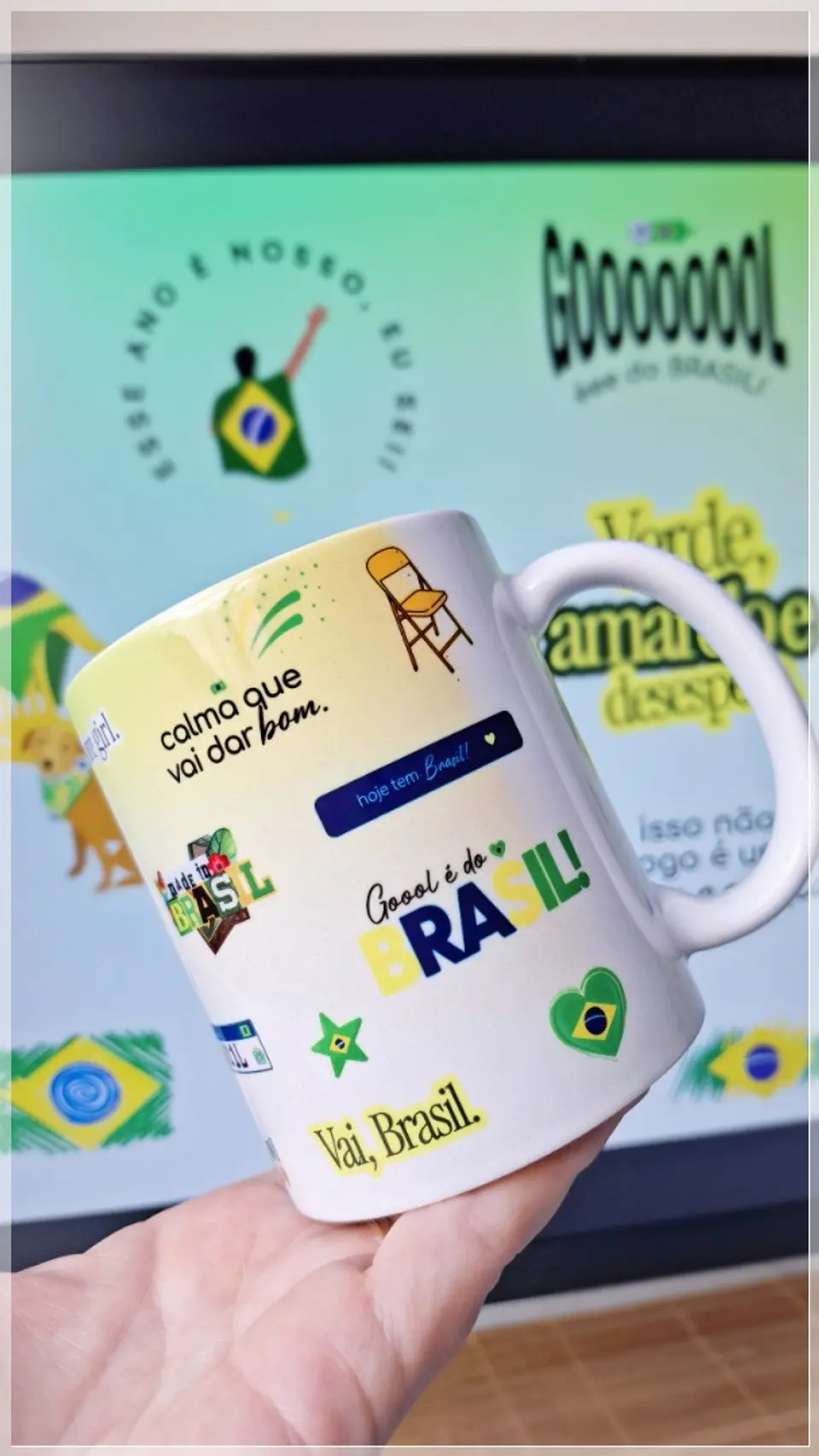Sublimação Caneca - Copa do Mundo Brasil Core 1