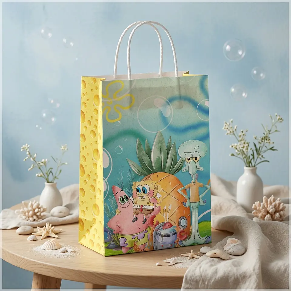 Arquivo de Corte - Sacolinha Bob Esponja 1