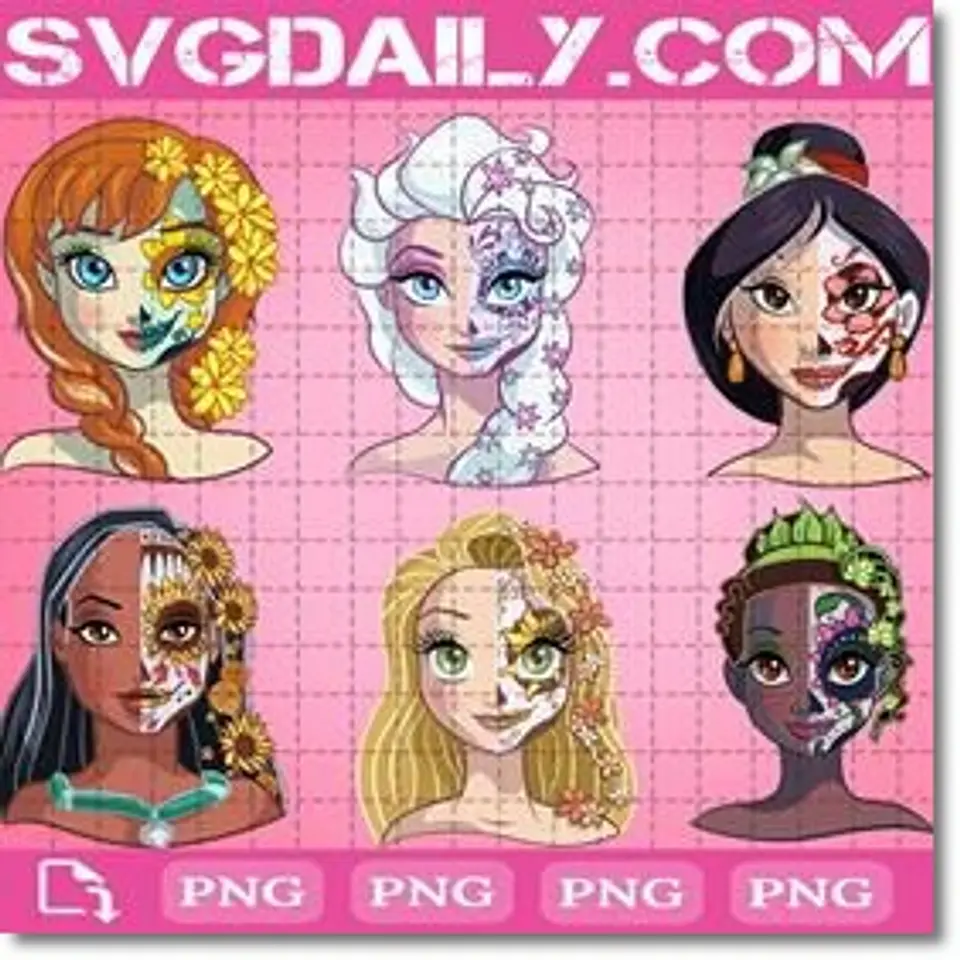 Kit Digital Halloween Princesas Disney 26 1