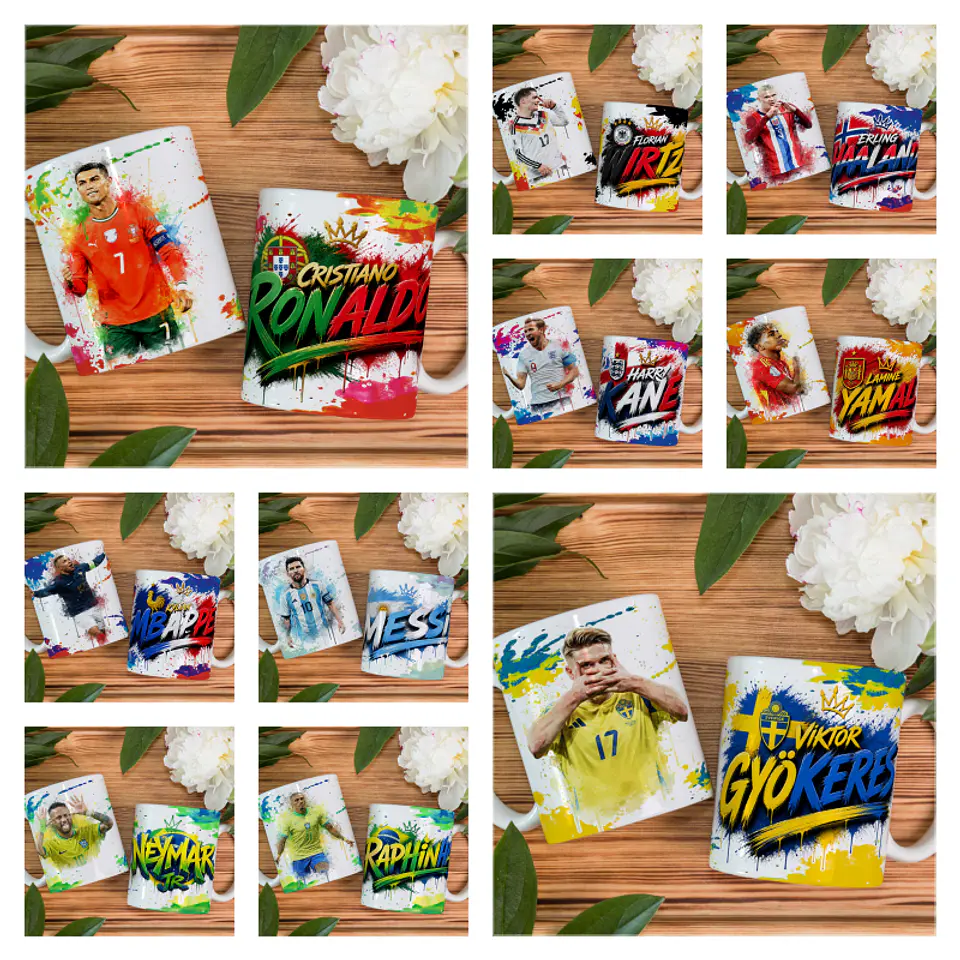 Sublimação Caneca - Jogadores na Copa 1