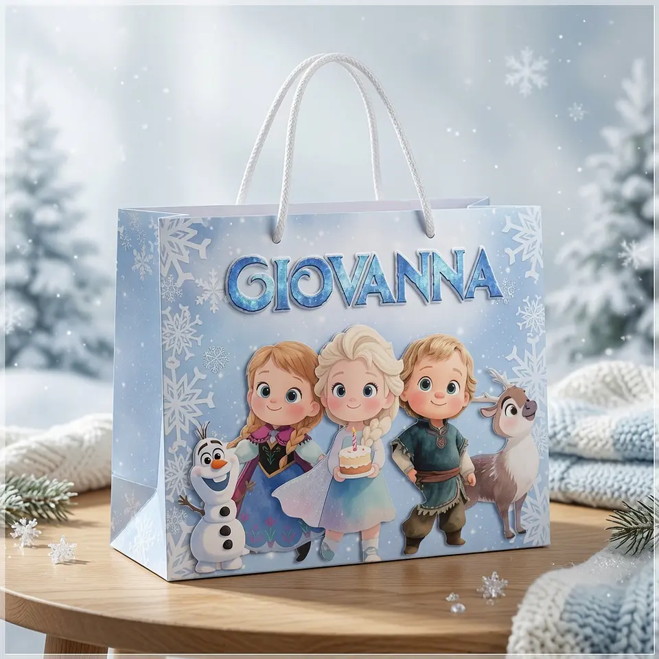 Arquivo de Corte - Sacolinha Frozen 2 1