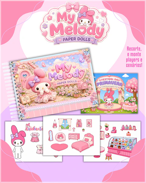 Encadernação - Paper Dolls My Melody