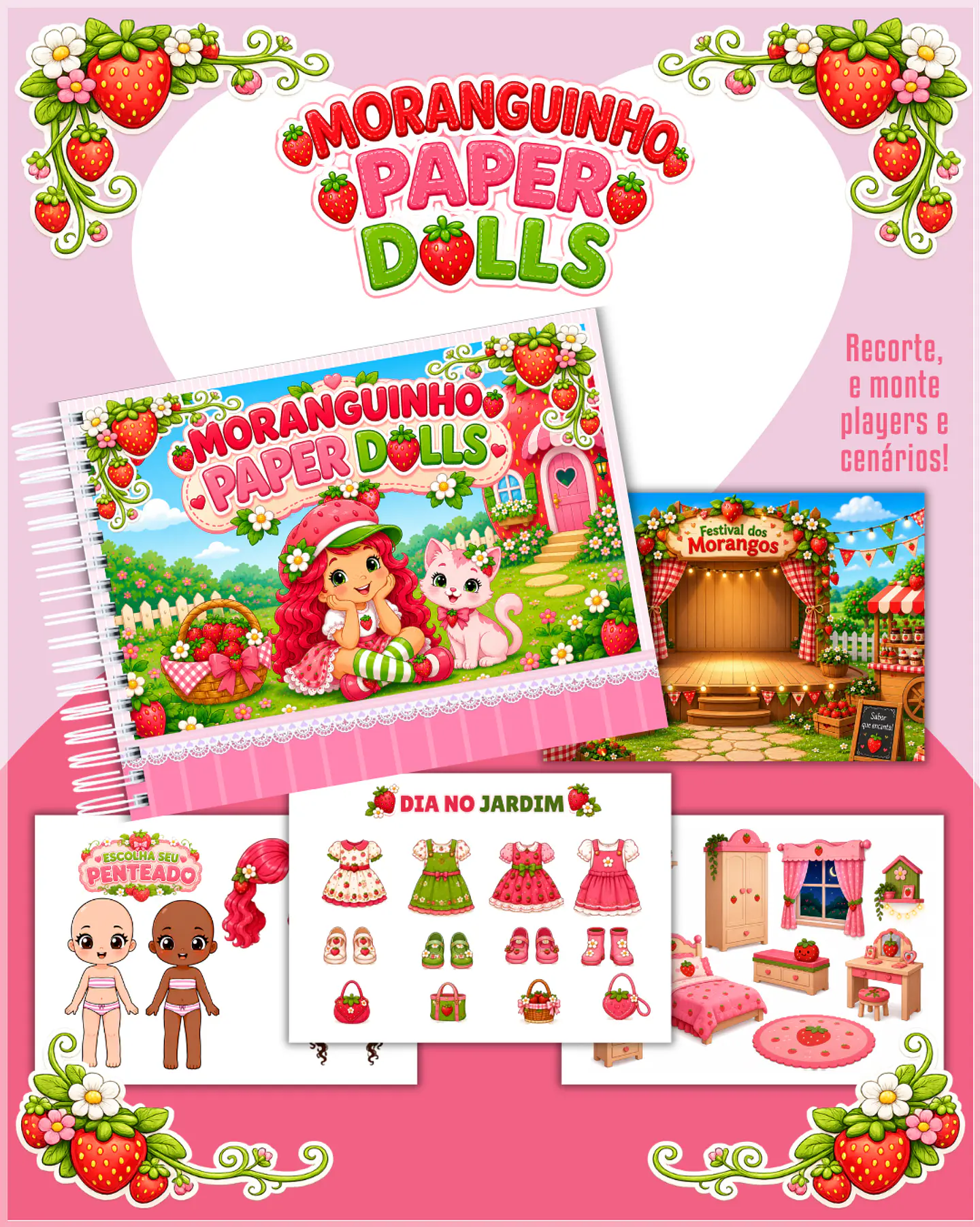Encadernação - Paper Dolls Moranguinho 1