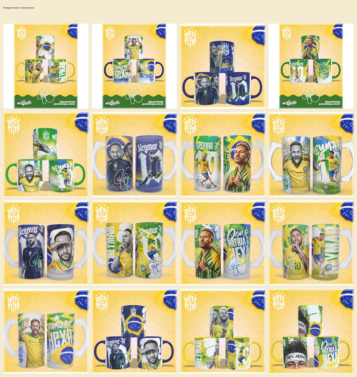 Sublimação Caneca - Copa Neymar 1
