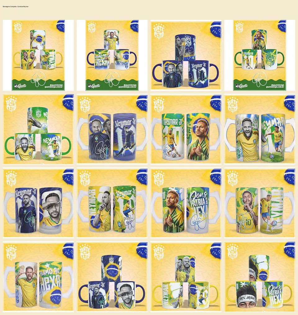 Sublimação Caneca - Copa Neymar 1