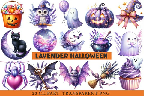 Kit Digital Lavanda Halloween 13