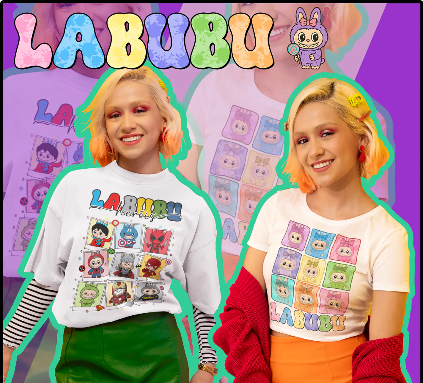 Sublimação - Camisas Labubu 1