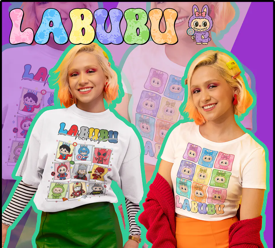 Sublimação - Camisas Labubu 1