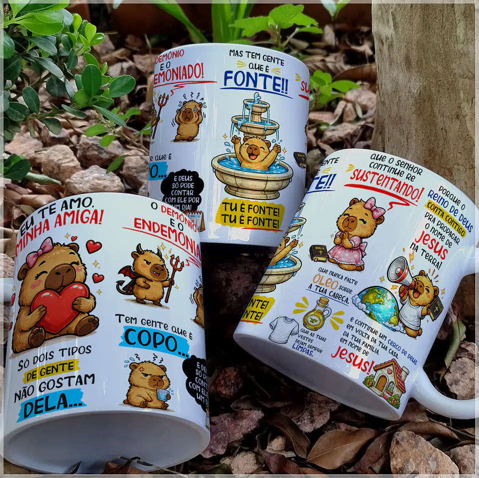 Sublimação - Caneca Capivara Clamor 1