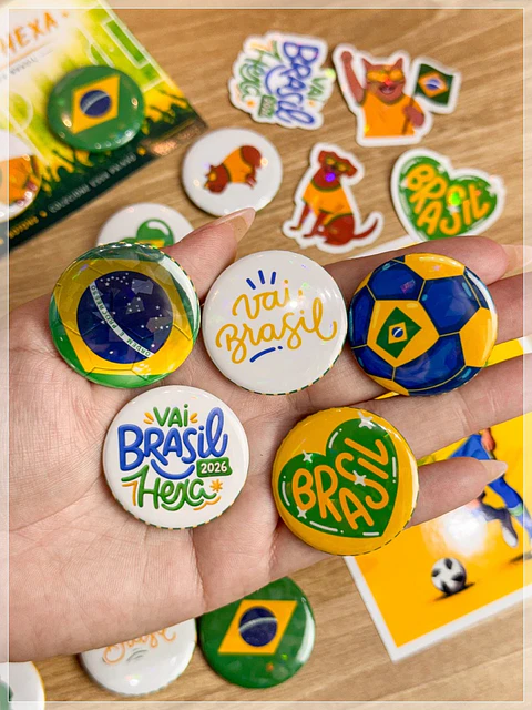 Arquivo de Corte Bottons Brasil Copa do Mundo