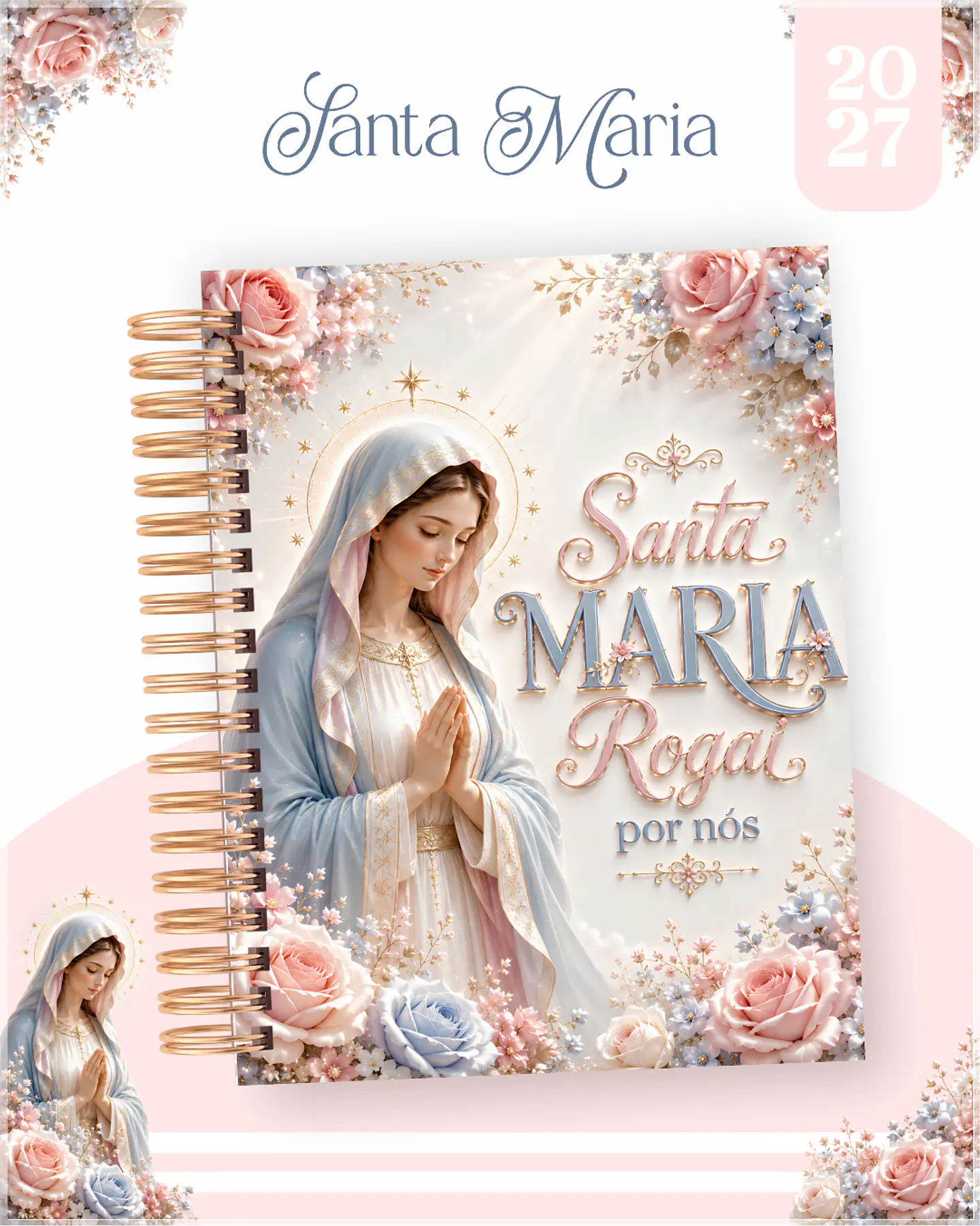 Encadernação - Agenda , Bloquinho , Calendário e Planner Santa Maria 1