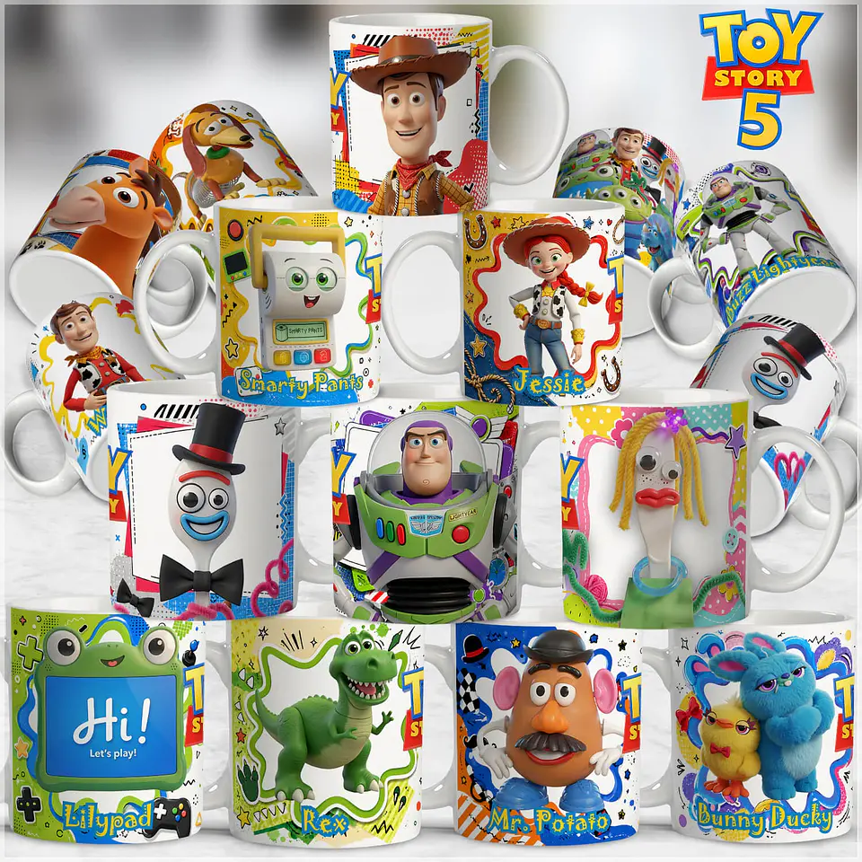 Sublimação - Canecas Toy Story 5 1