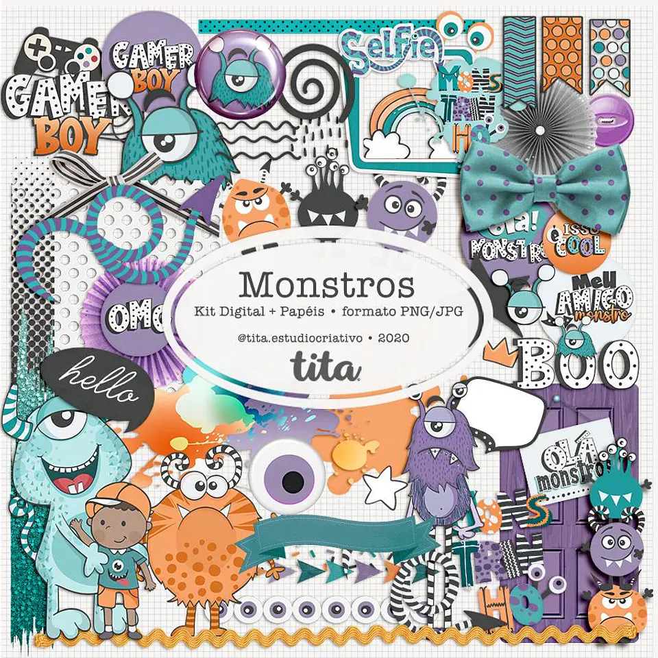 Kit Digital Monstros 184 1