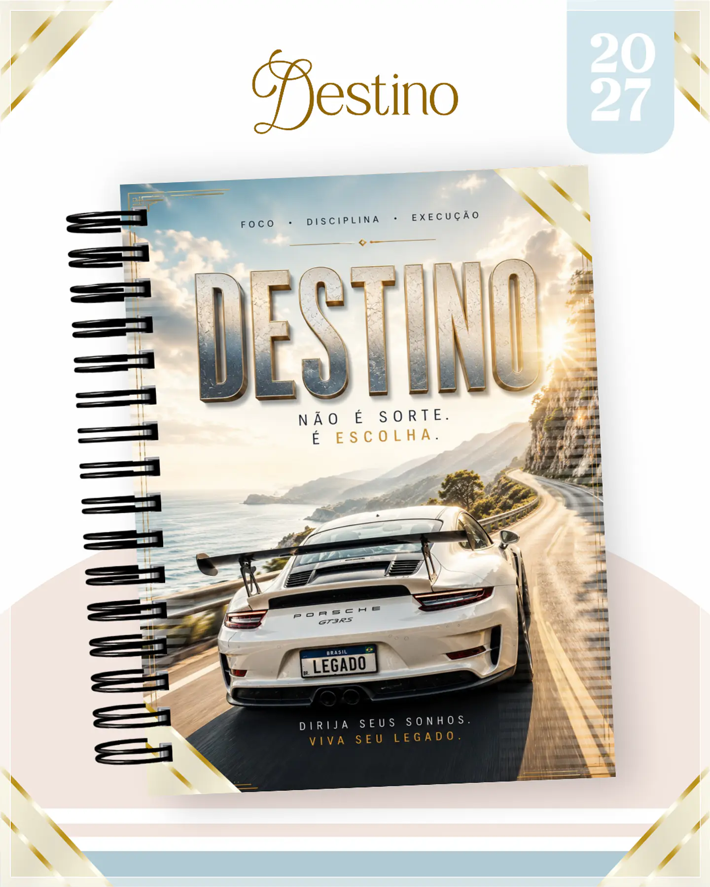 Encadernação - Agenda , Bloquinho , Calendário e Planner Destino 1