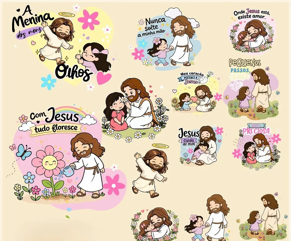 Kit Digital Menina dos Olhos de Deus 1 1