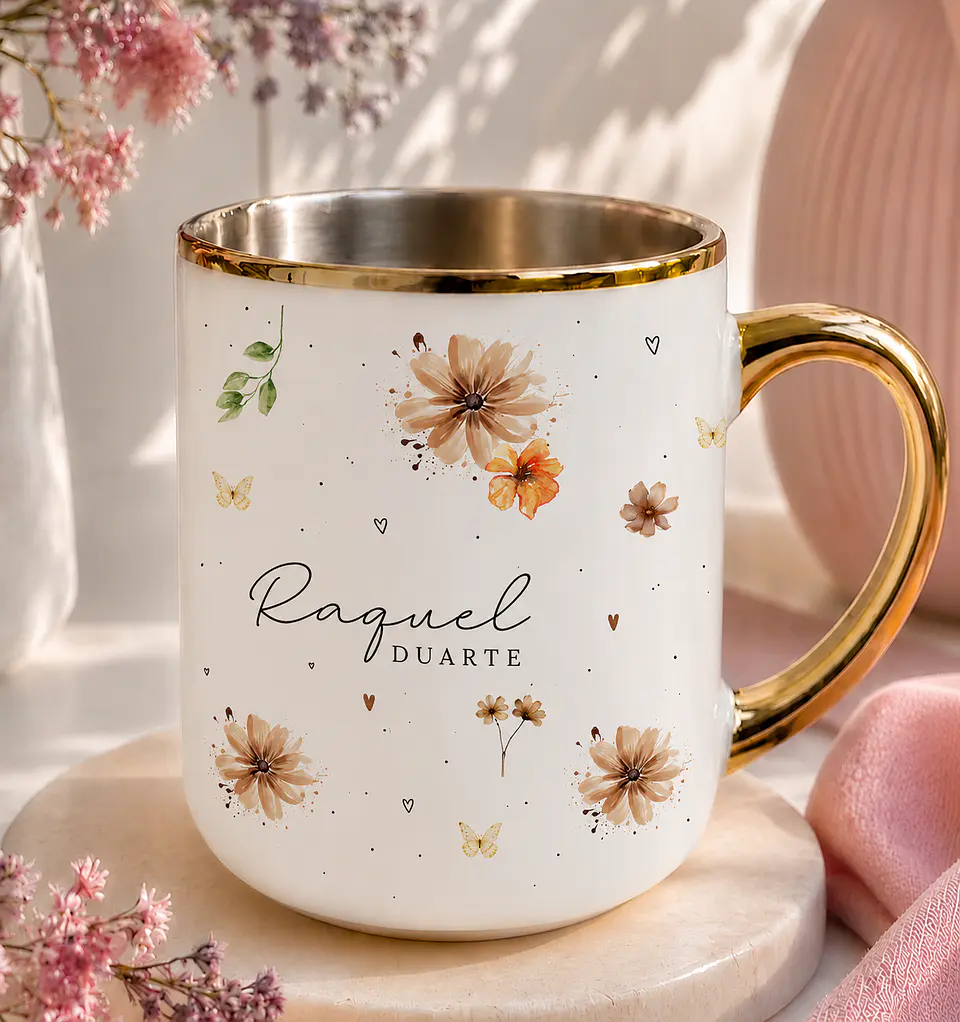 Sublimação Caneca - Florais 2 1