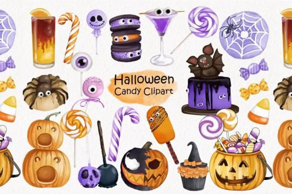 Kit Digital Halloween Candy 13 1