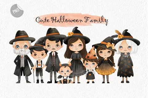 Kit Digital Familia Cute 9