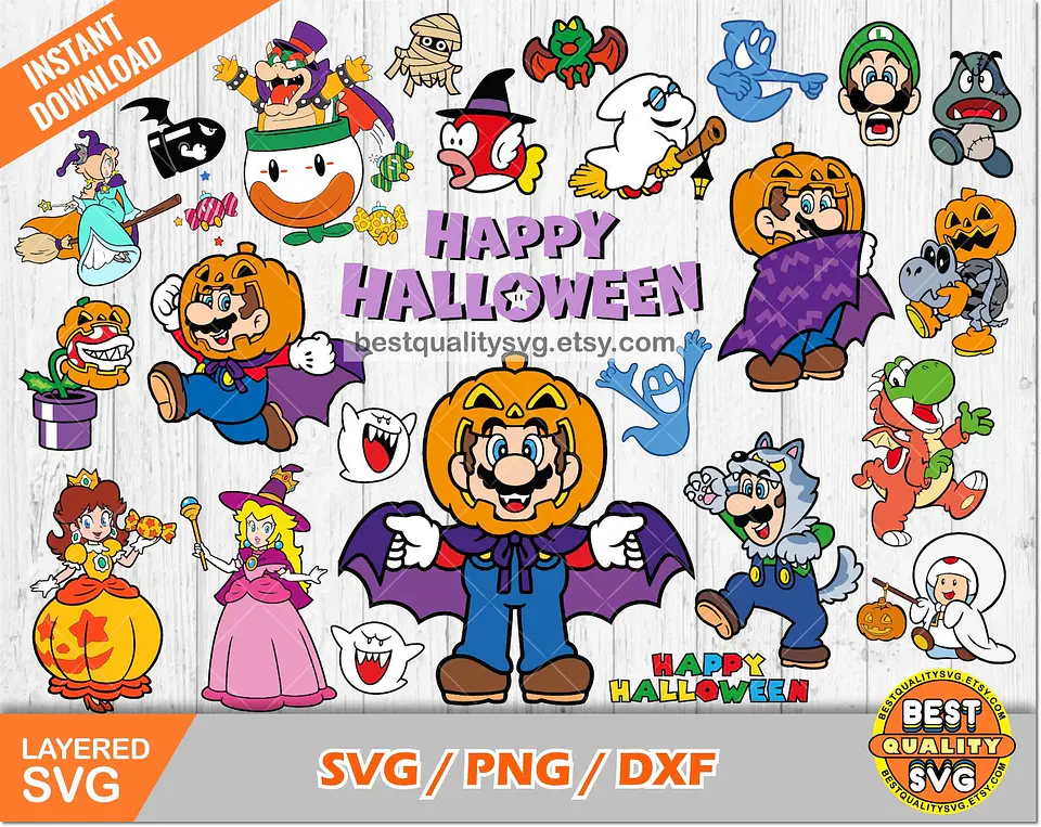 Kit Digital Super Mario Halloween 30 1