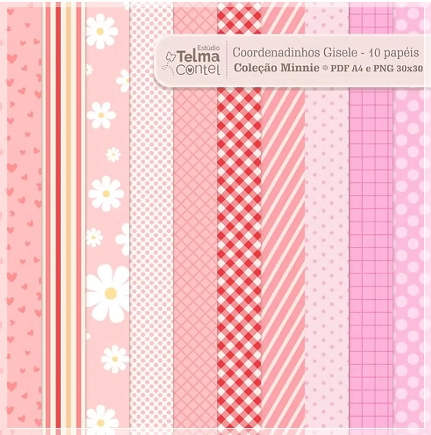 Kit Digital Colecão Minnie 6 1