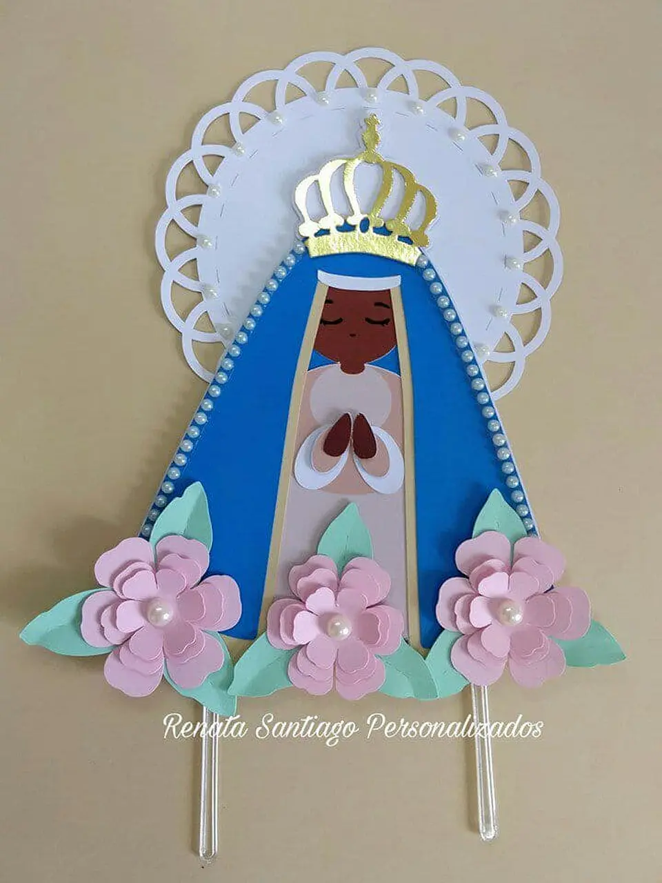 Arquivo de Corte Topo de Bolo Santa Santinhas Nossa Senhora 18 1