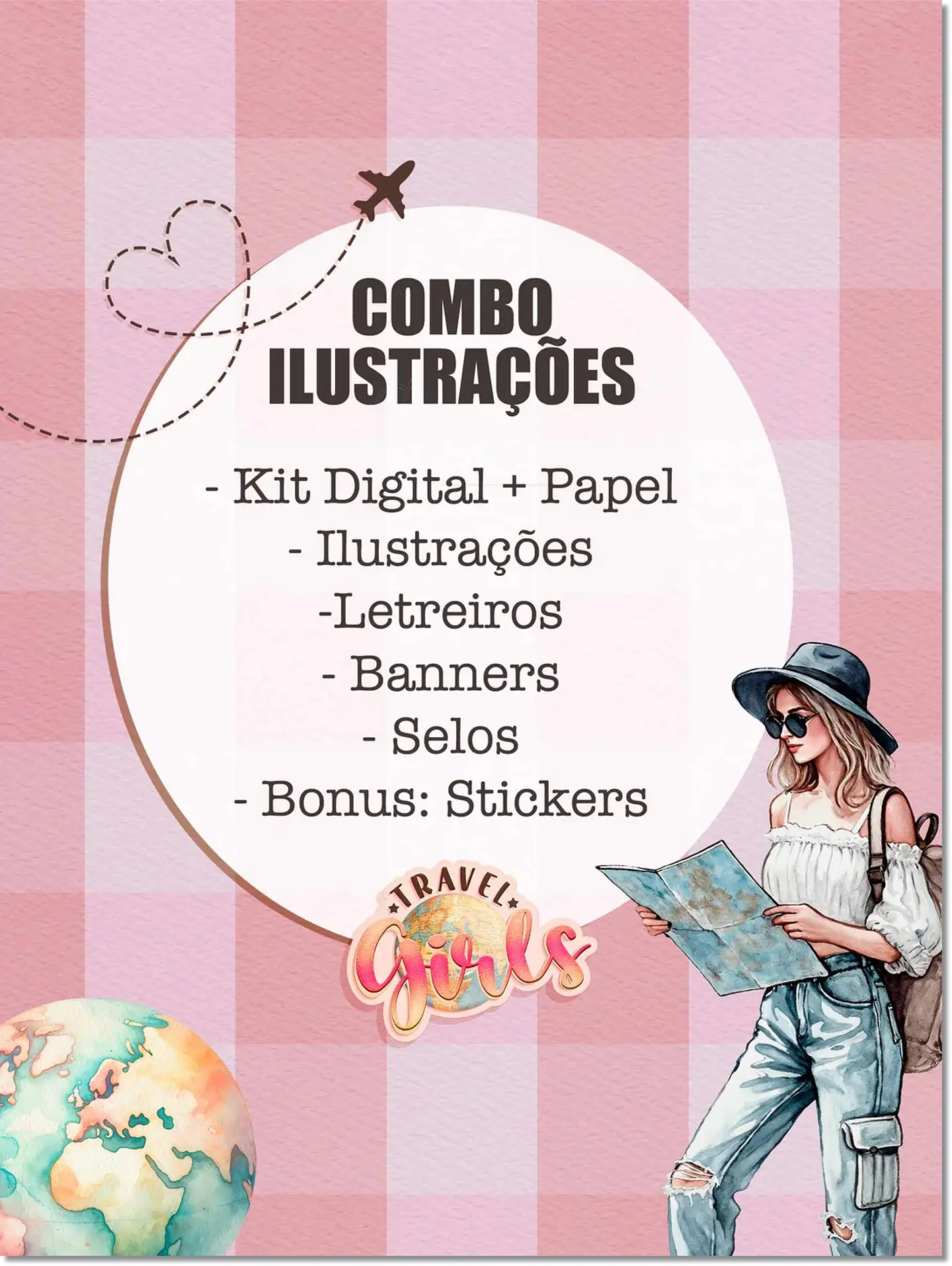 Kit Digital Viagem Travel Girls 286 1
