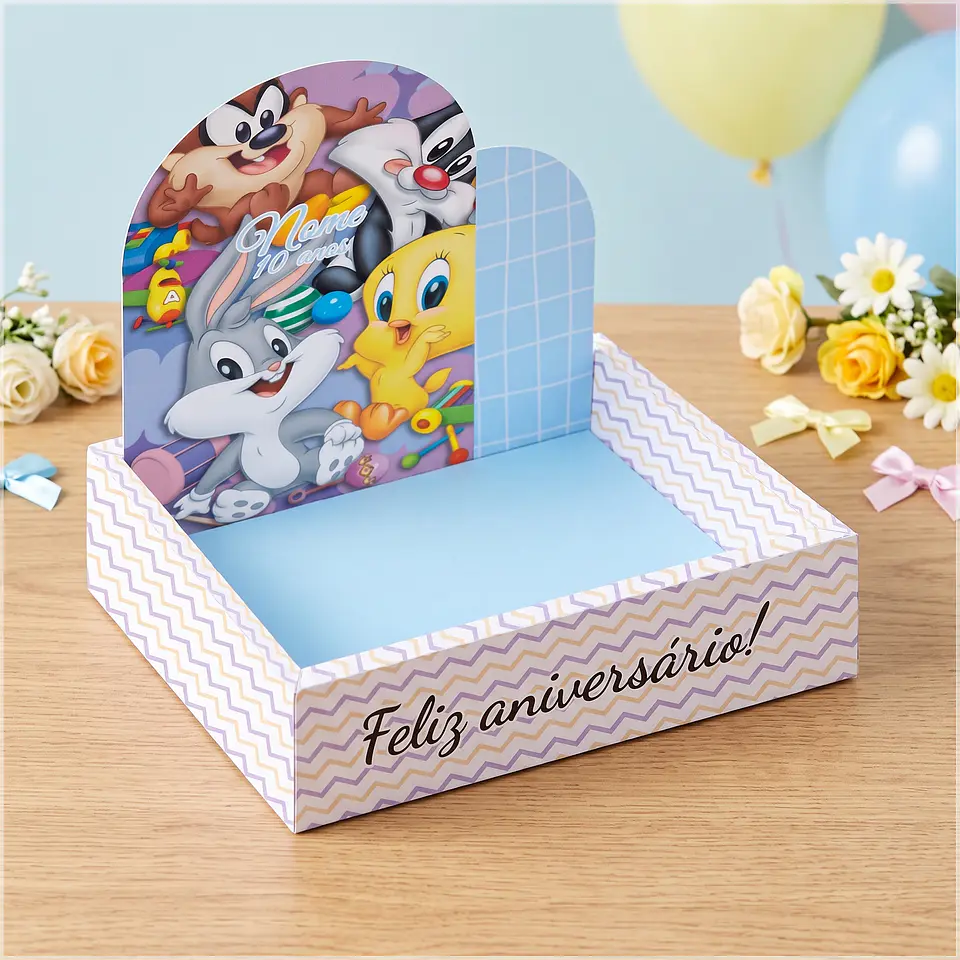 Arquivo de Corte - Caixa Cenario Baby Looney Tunes 1