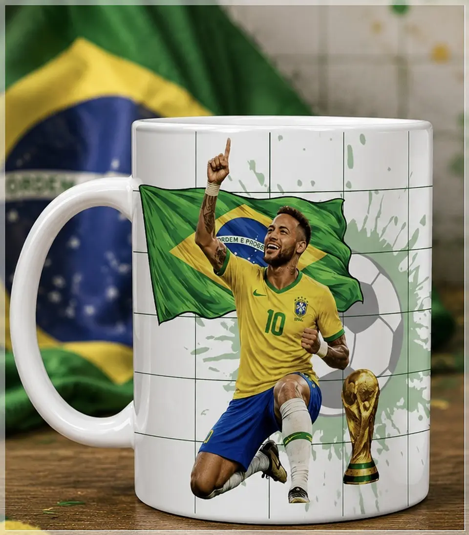 Sublimação Caneca - Neymar Copa 1
