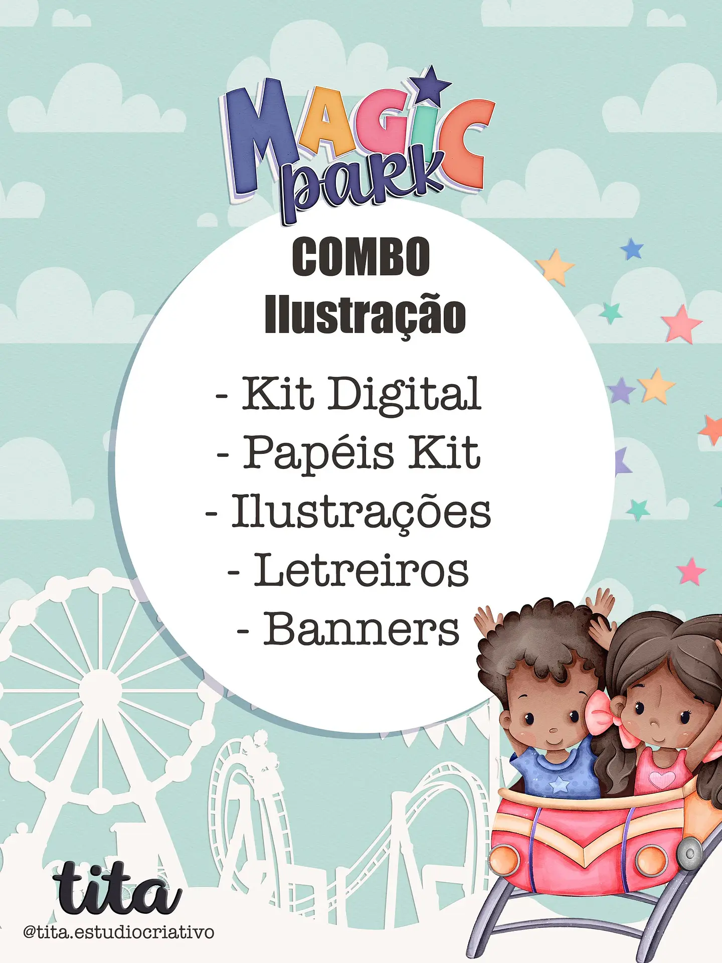 Kit Digital Ilustrações Magic Park 149 1