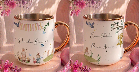 Sublimação Caneca - Madrinha Bichinhos