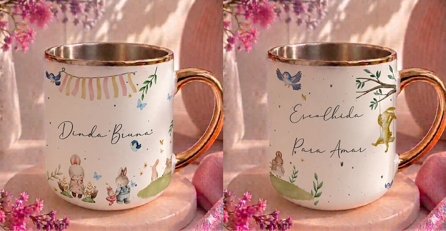 Sublimação Caneca - Madrinha Bichinhos 1