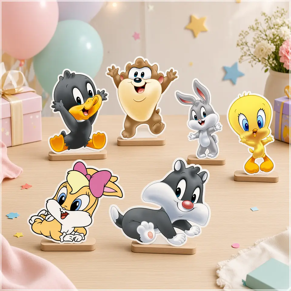 Arquivo de Corte - Display de Mesa Baby Looney Tunes 1