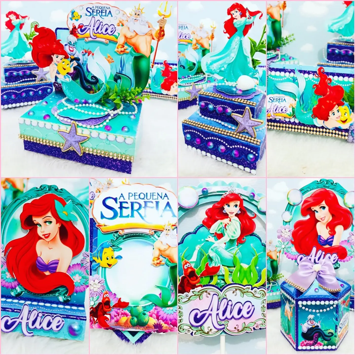Arquivo de Corte Kit Festa Ariel A Pequena Sereia 17 1