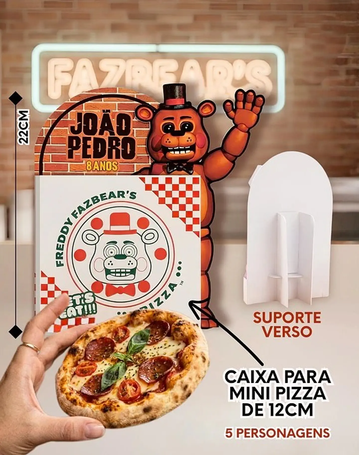 Arquivo de Corte Centro de Mesa Five Night At Freddy´s 1