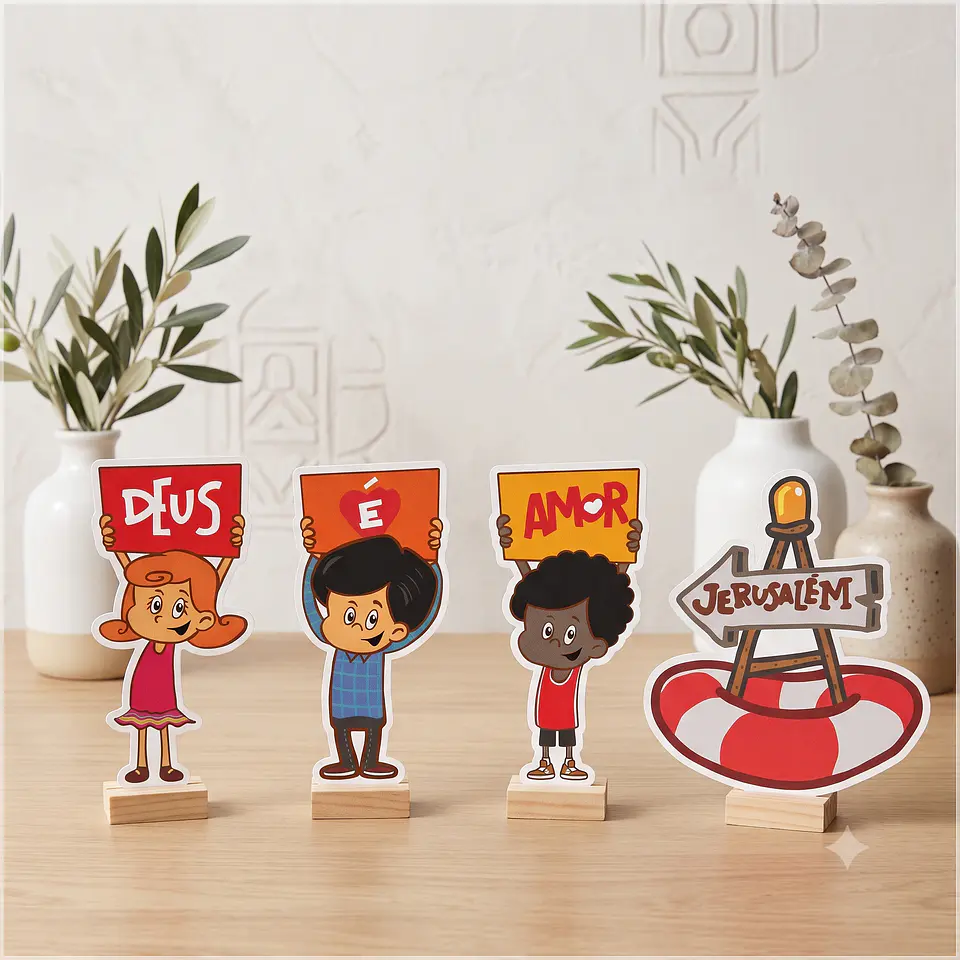 Arquivo de Corte - Display de Mesa 3 Palavrinhas 1