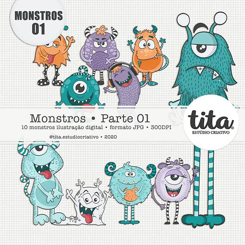 Kit Digital Monstros Parte 191