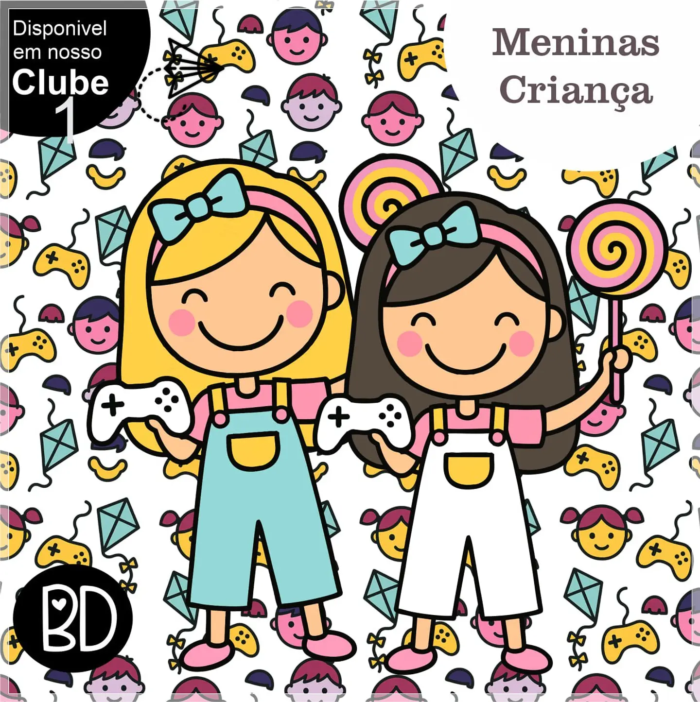 Kit Digital Meninas Dia das Crianças 6 1