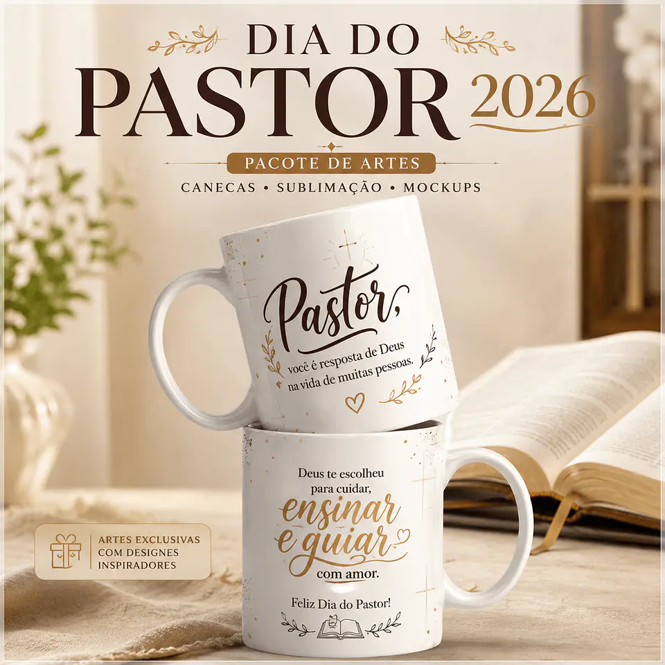 Sublimação - Canecas Dia do Pastor 26 1