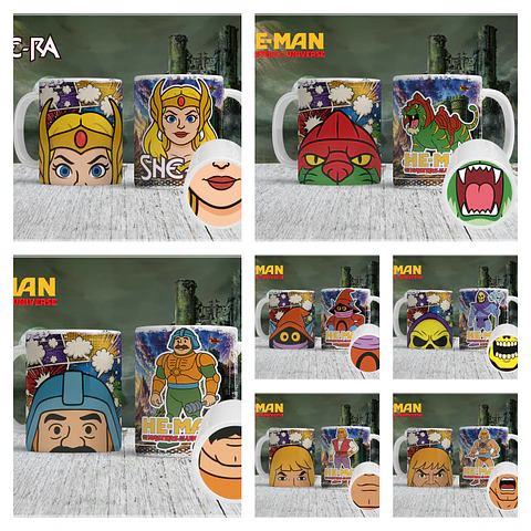 Sublimação Caneca - He-Man Bocão Nostalgia
