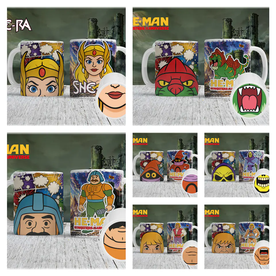 Sublimação Caneca - He-Man Bocão Nostalgia 1