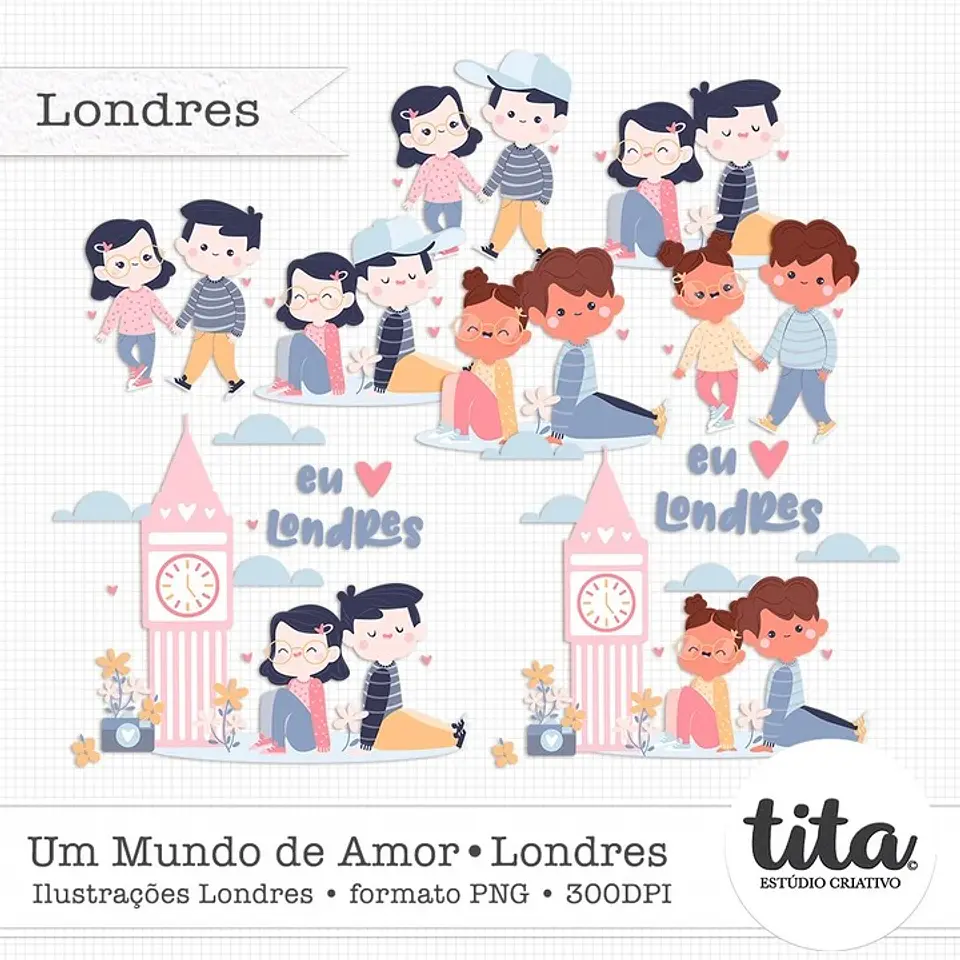 Kit Digital Ilustrações Londres 148 1