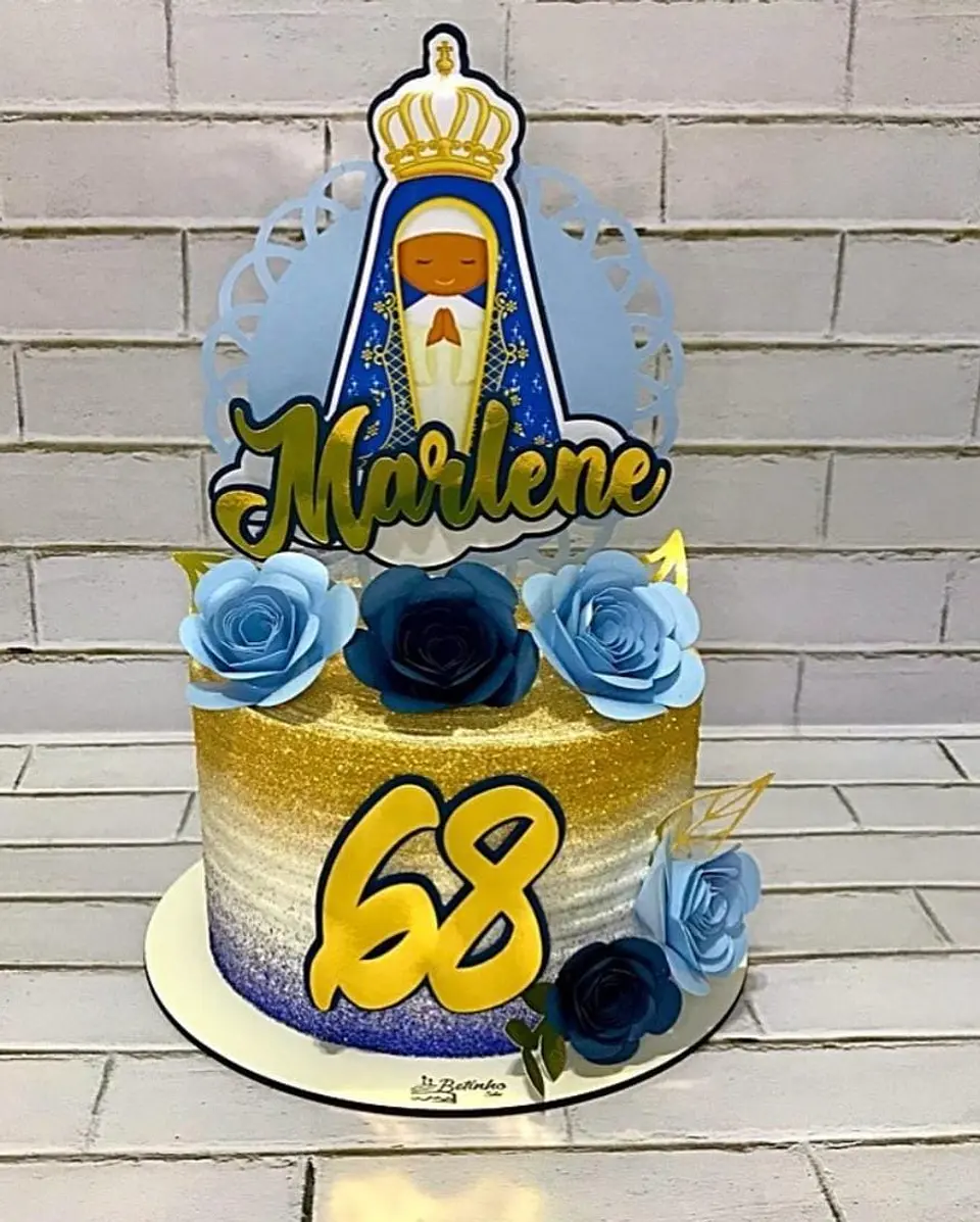Arquivo de Corte Topo de Bolo Santa Santinhas Nossa Senhora 16 1