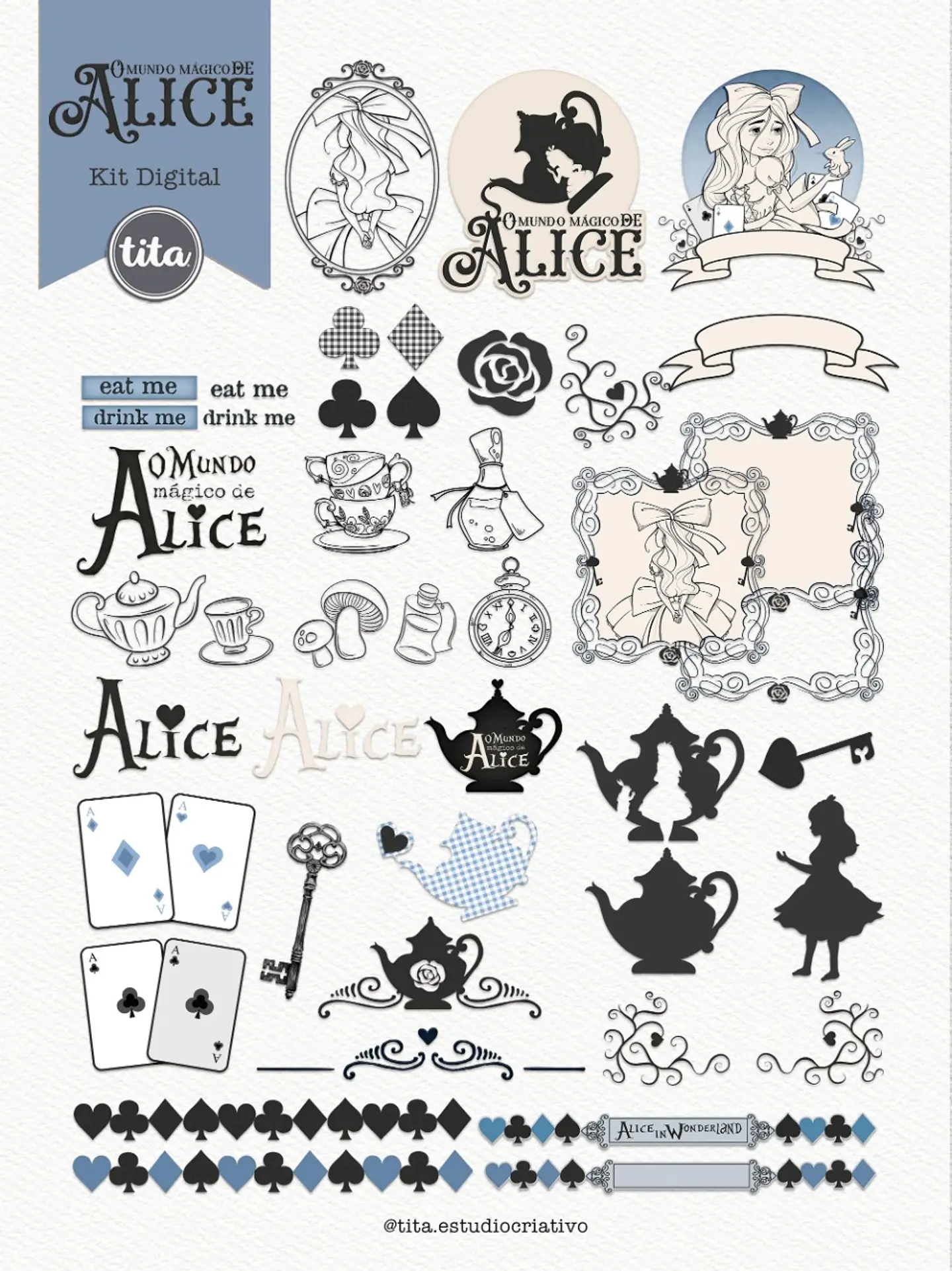 Kit Digital O Mundo Magico de Alice 209 1