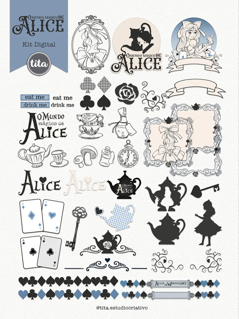 Kit Digital O Mundo Magico de Alice 209 1