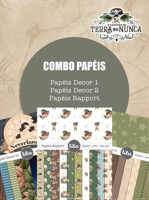 Kit Digital Peter Pan Terra do Nunca 251