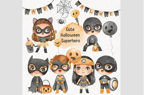 Kit Digital Super Herois Kids 22