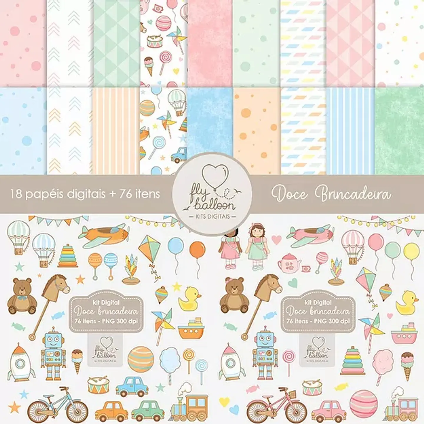 Kit Digital Combo Brinquedos Doce Brincadeira 28 1