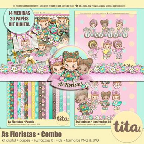 Kit Digital Florista Floral 124